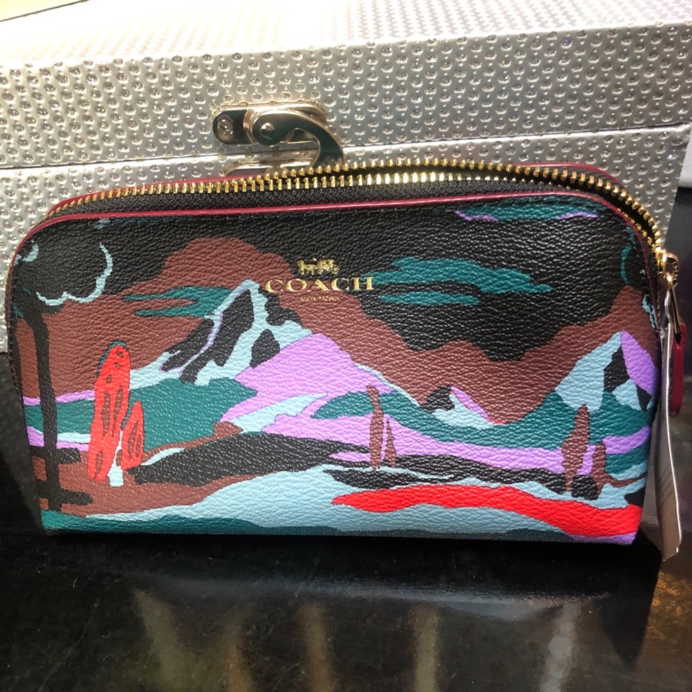 Coach makeup bag new with tags
